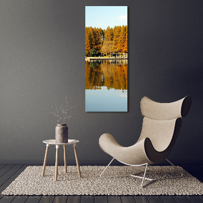 Verticale canvasfoto Park in de herfst