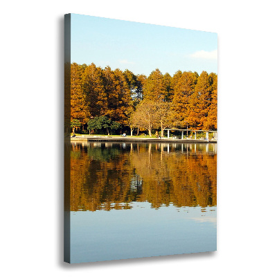 Verticale canvasfoto Park in de herfst