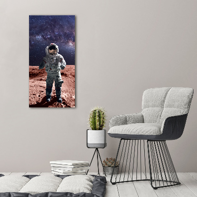 Verticale canvasfoto Astronaut