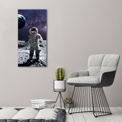 Verticaal canvasschilderij Astronaut