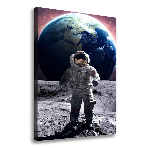 Verticaal schilderij op canvas Astronaut