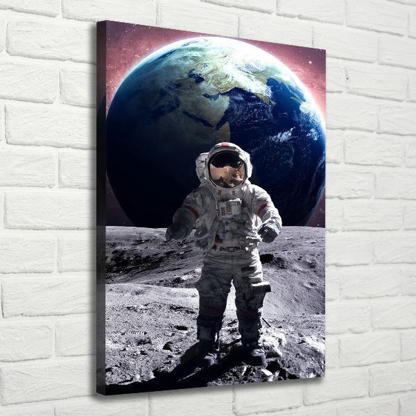 Verticaal schilderij op canvas Astronaut