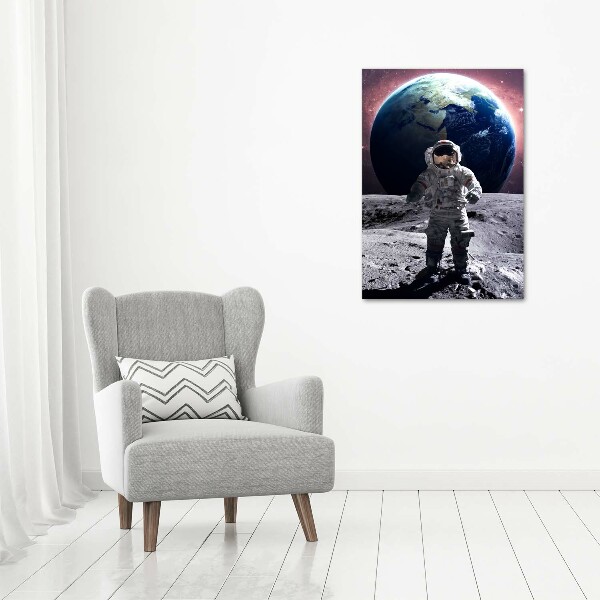 Verticaal schilderij op canvas Astronaut