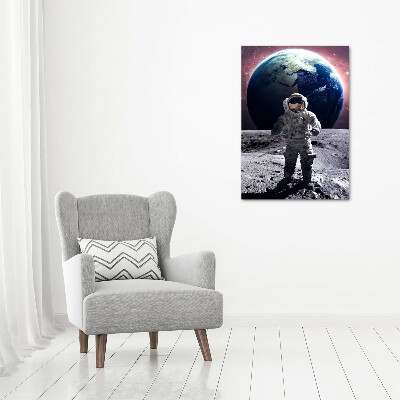 Verticaal schilderij op canvas Astronaut