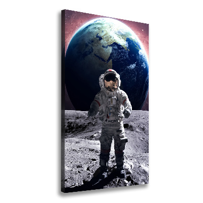 Verticaal schilderij op canvas Astronaut