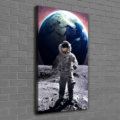 Verticaal schilderij op canvas Astronaut