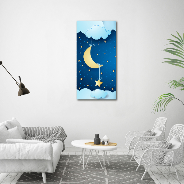 Verticaal schilderij op canvas Nacht