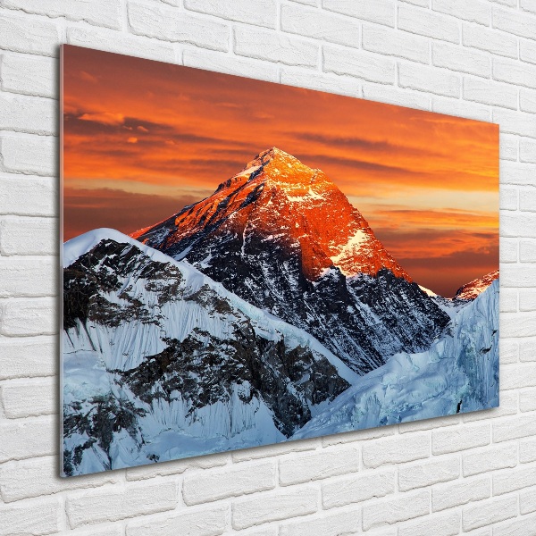 Schilderij op glas Everesttop