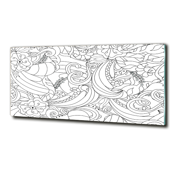 Schilderij op glas Ornamenten