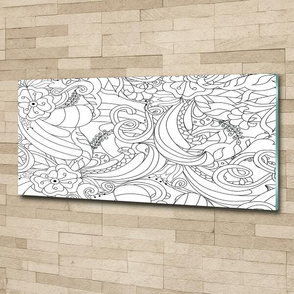 Schilderij op glas Ornamenten