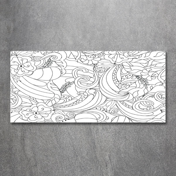 Schilderij op glas Ornamenten