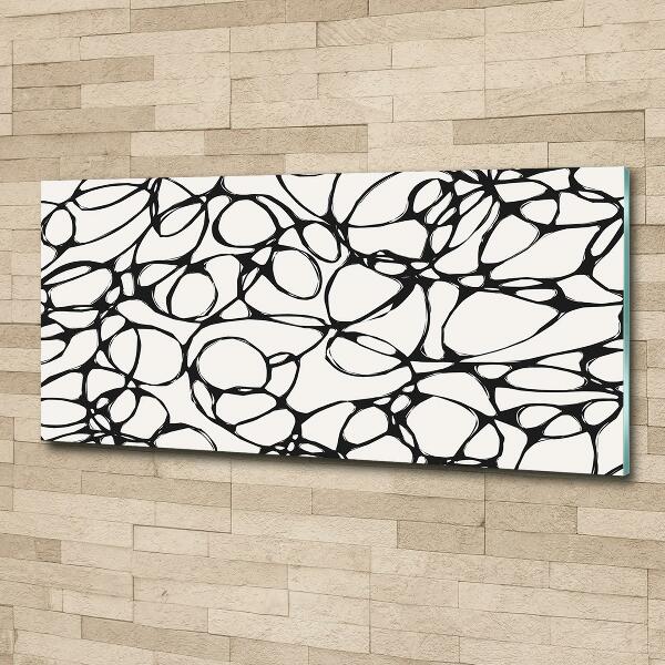 Foto schilderij op glas Chaotische cirkels