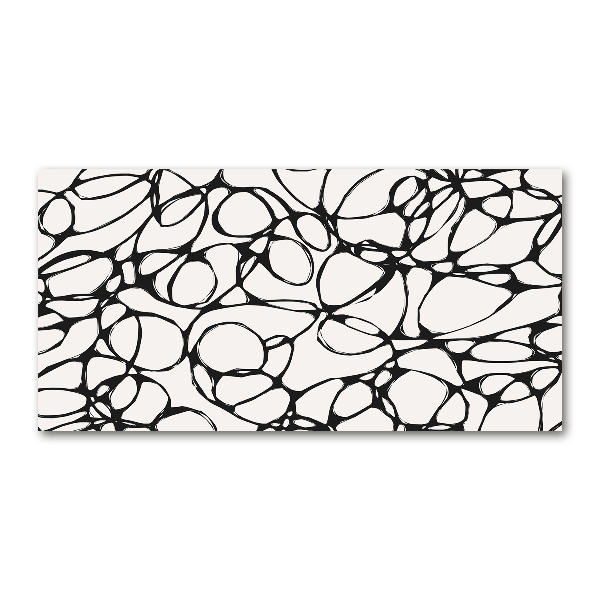 Foto schilderij op glas Chaotische cirkels