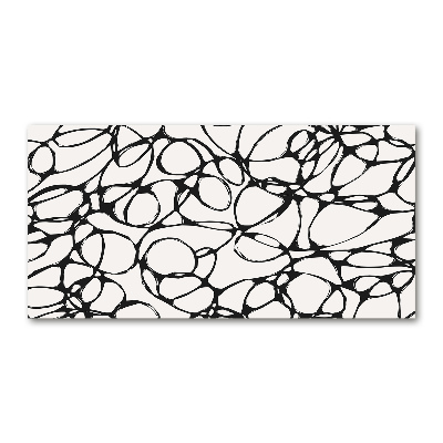 Foto schilderij op glas Chaotische cirkels