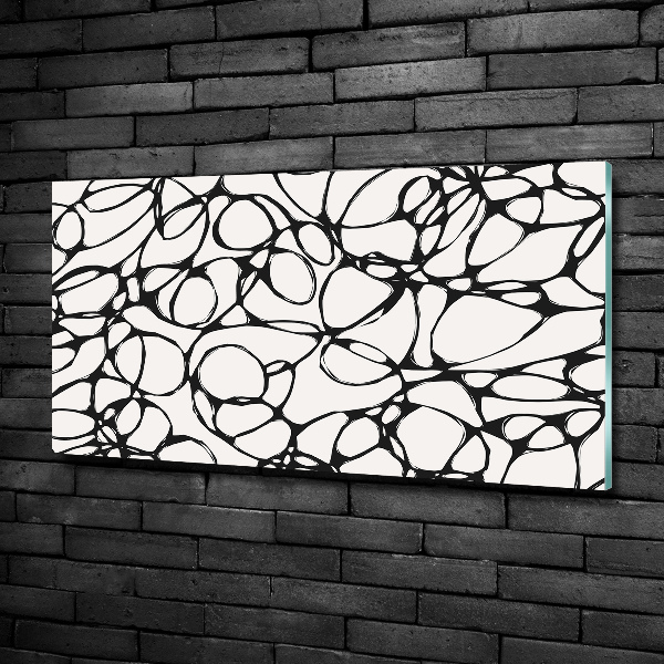 Foto schilderij op glas Chaotische cirkels