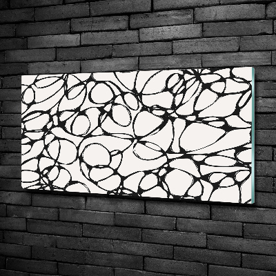 Foto schilderij op glas Chaotische cirkels