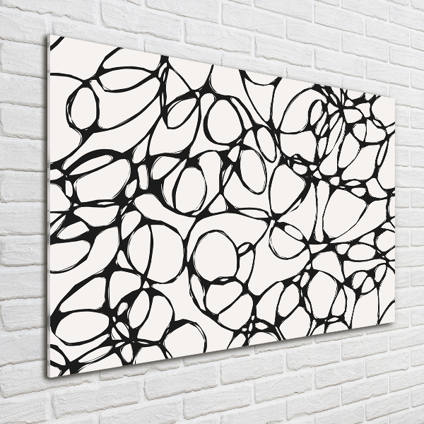 Foto schilderij op glas Chaotische cirkels