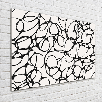 Foto schilderij op glas Chaotische cirkels