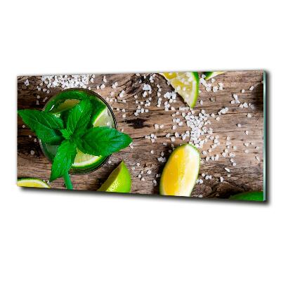 Schilderij glas Mojito