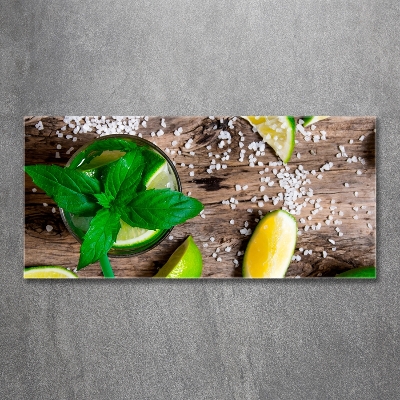 Schilderij glas Mojito
