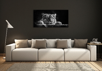 Schilderij op glas Tijger