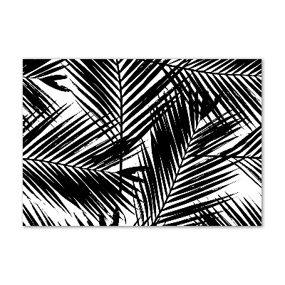 Schilderij op glas Palmbladeren