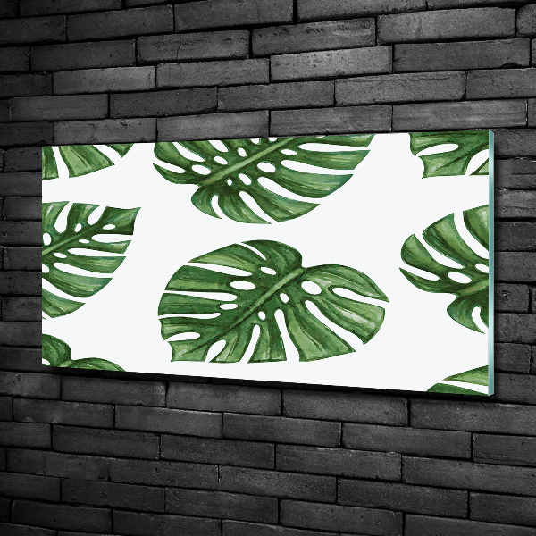 Glazen schilderij Monstera