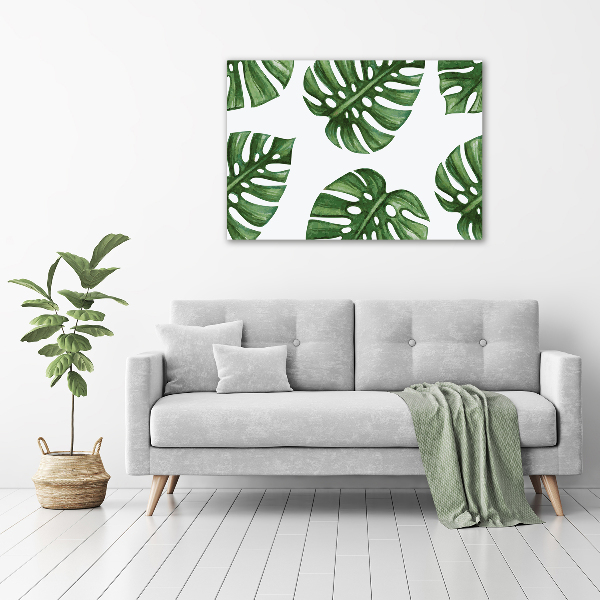 Glazen schilderij Monstera