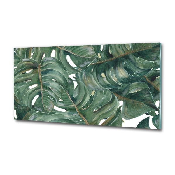 Schilderij op glas Monstera
