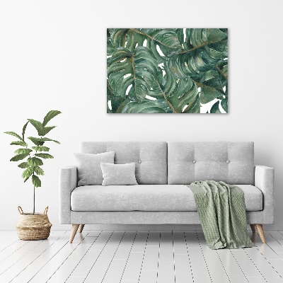 Schilderij op glas Monstera