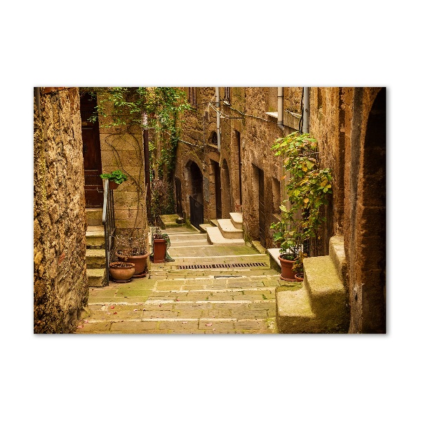 Schilderij op glas Italiaanse straten
