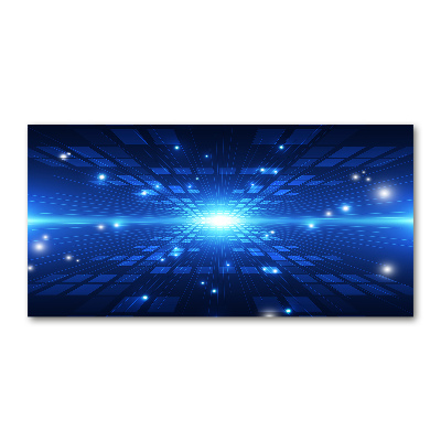 Glazen schilderij 3D-achtergrond