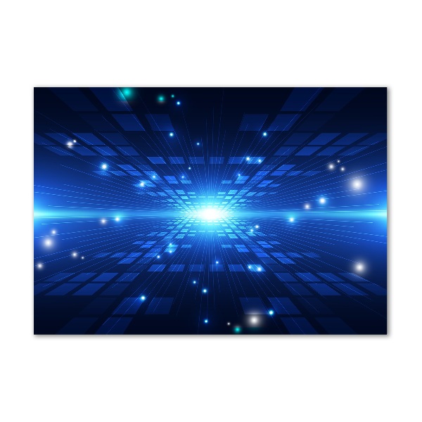 Glazen schilderij 3D-achtergrond