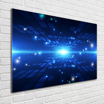 Glazen schilderij 3D-achtergrond