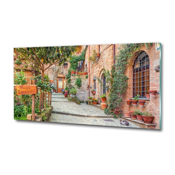 Foto schilderij op glas Italiaanse straten