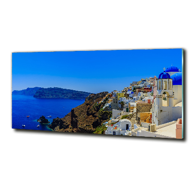 Glazen schilderij Santorini, Griekenland