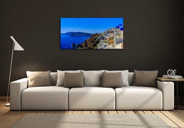 Glazen schilderij Santorini, Griekenland