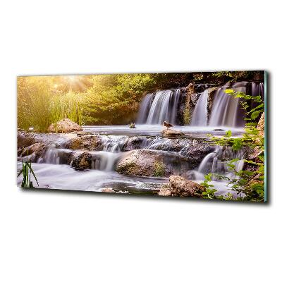 Schilderij glas Waterval