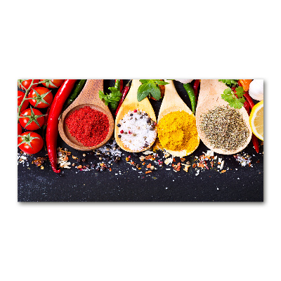 Foto schilderij op glas Specerijenmengsel