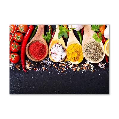 Foto schilderij op glas Specerijenmengsel