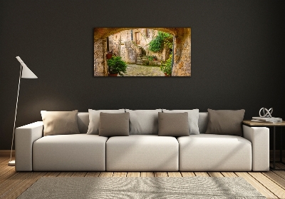 Glazen schilderij Italiaanse straten