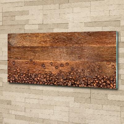 Schilderij glas Koffiebonen