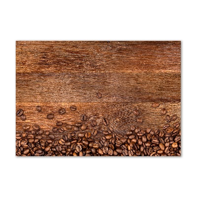 Schilderij glas Koffiebonen