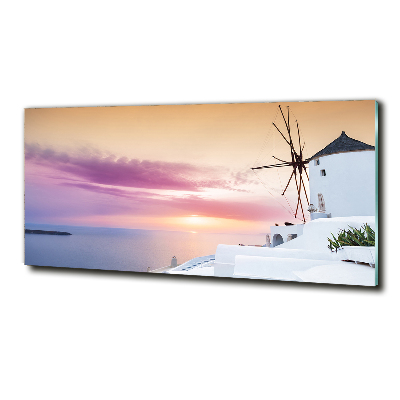 Schilderij op glas Santorini, Griekenland