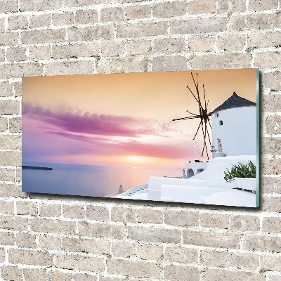 Schilderij op glas Santorini, Griekenland