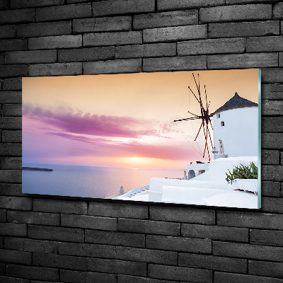 Schilderij op glas Santorini, Griekenland