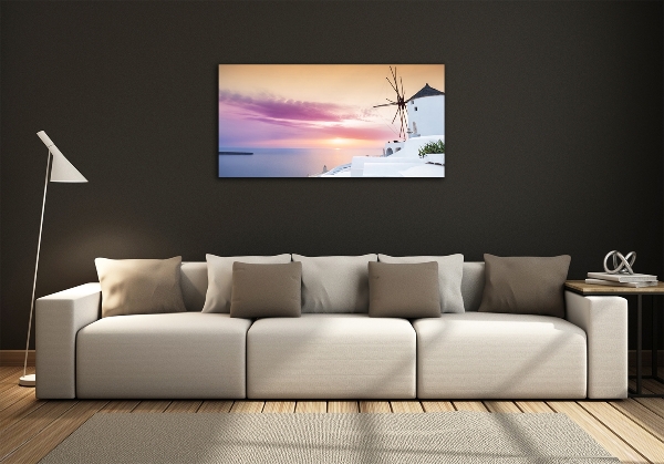 Schilderij op glas Santorini, Griekenland