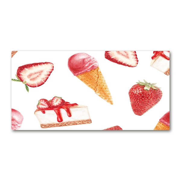 Schilderij glas Nagerecht