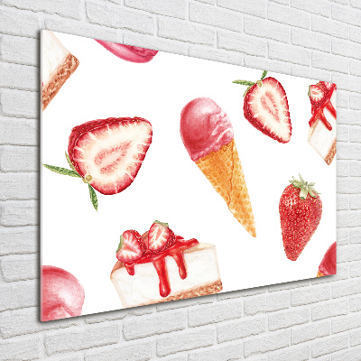 Schilderij glas Nagerecht