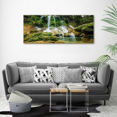 Schilderij glas Waterval